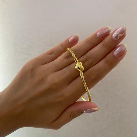 ÇELİK GOLD CHARM BİLEKLİK