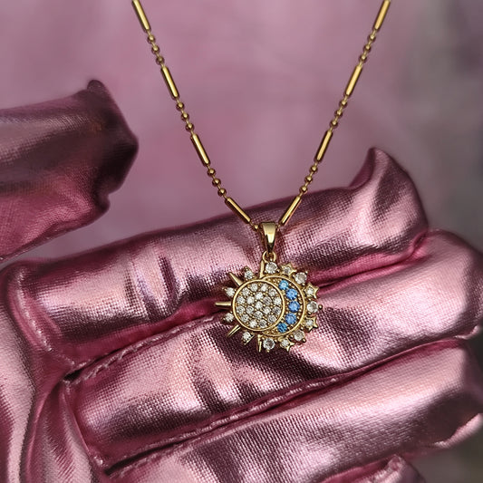 GOLD STAR AY YILDIZ KOLYE